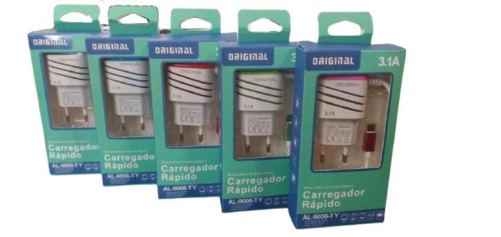  - Carregadores - Altomex    Cod. CARREGADOR RAPIDO TIPO C AL-9006-TY 